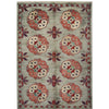 ARYANA ARYAN LIGHT GREEN / RED 3'9" X 5'8"