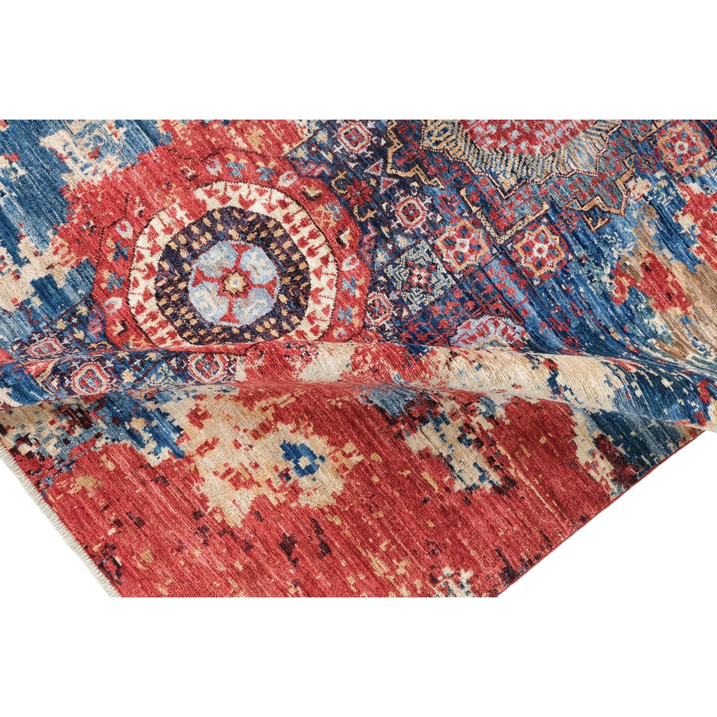 ARYANA ARYAN NAVY / RED 5' X 6'11"