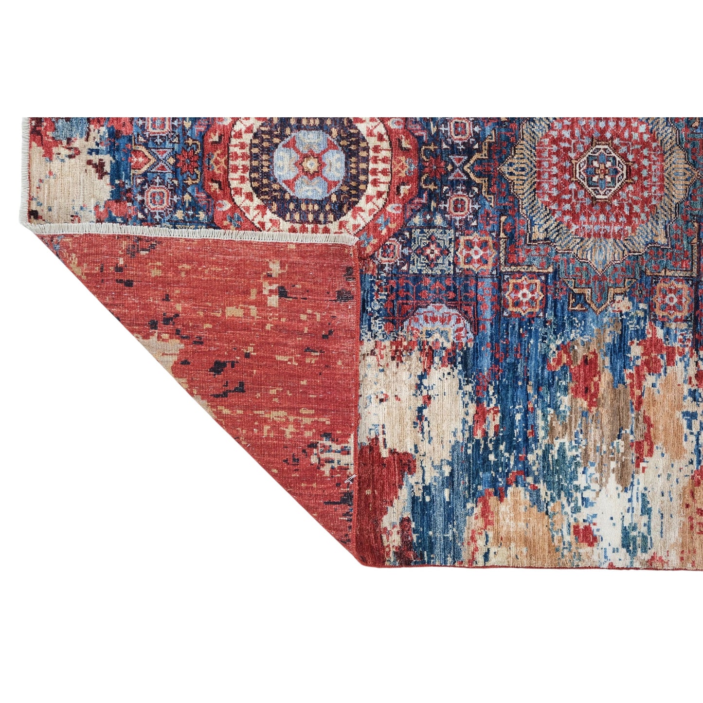 ARYANA ARYAN NAVY / RED 5' X 6'11"