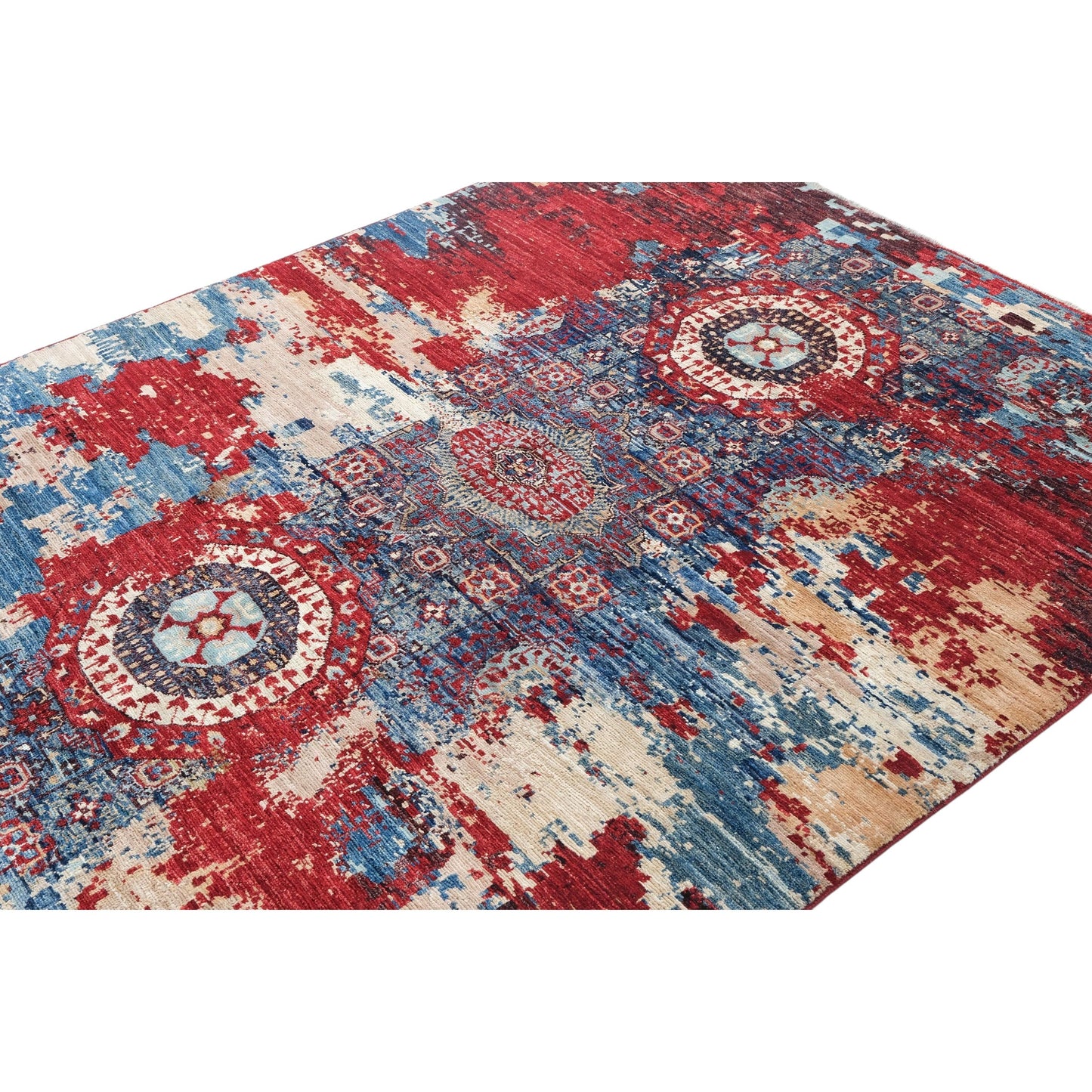 ARYANA ARYAN NAVY / RED 4'11" X 6'6"