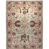 ARYANA ARYAN LIGHT GREEN / RED 4'2" X 5'10"