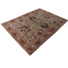 ARYANA ARYAN LIGHT GREEN / RED 4'2" X 5'10"