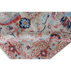 ARYANA ARYAN LIGHT GREEN / RED 4'2" X 5'10"