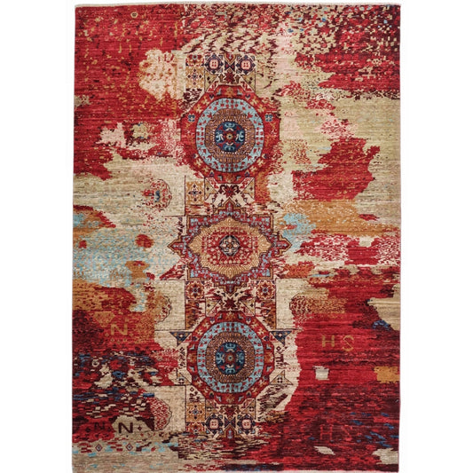 ARYANA ARYAN IVORY / RED 4'11" X 6'10"