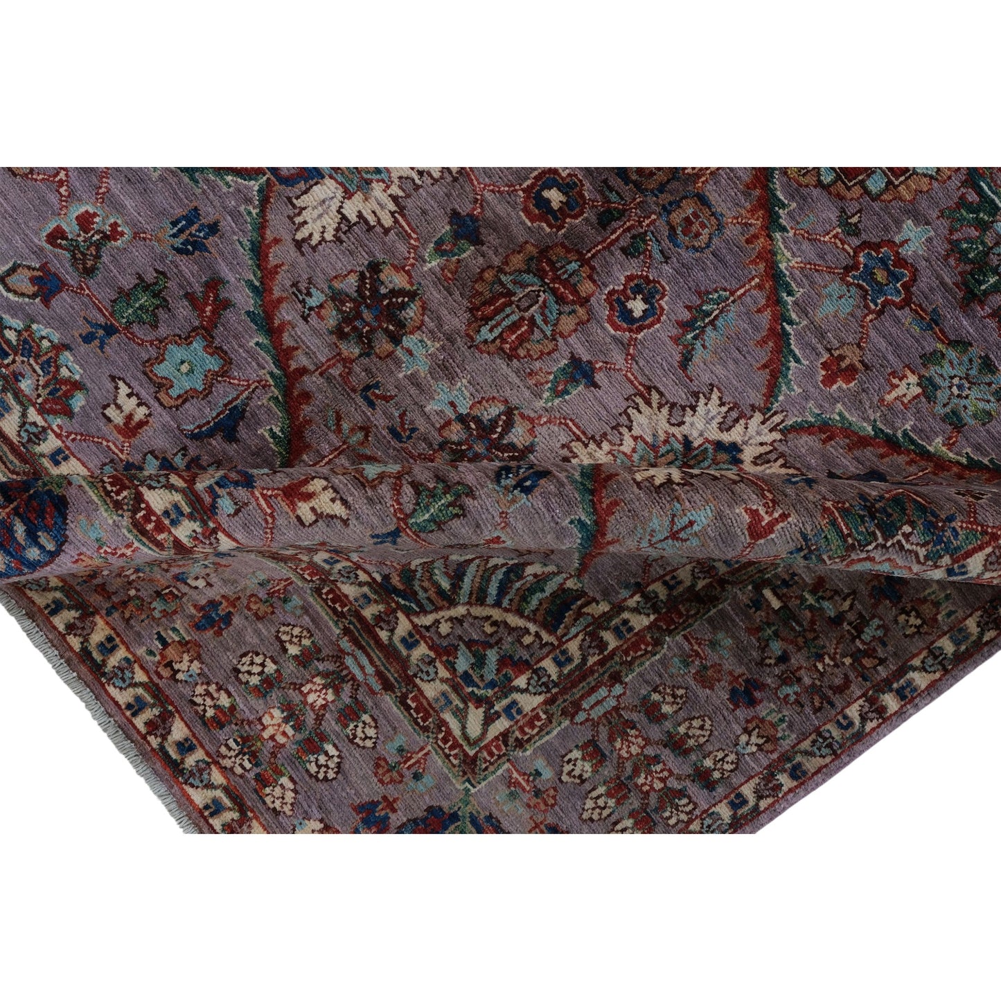 ARYANA ARYAN PURPLE / RED 4'9" X 6'11"