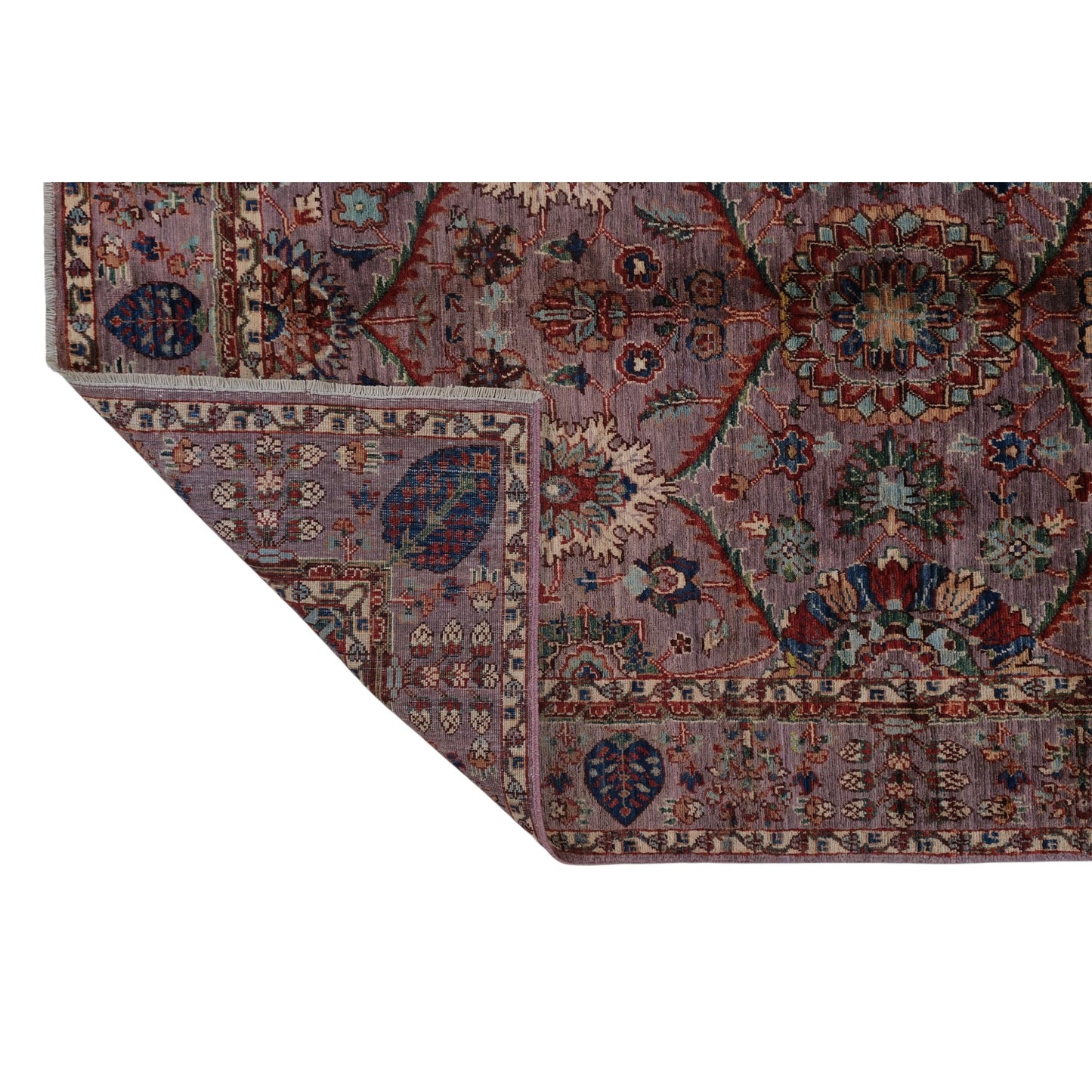 ARYANA ARYAN PURPLE / RED 4'9" X 6'11"