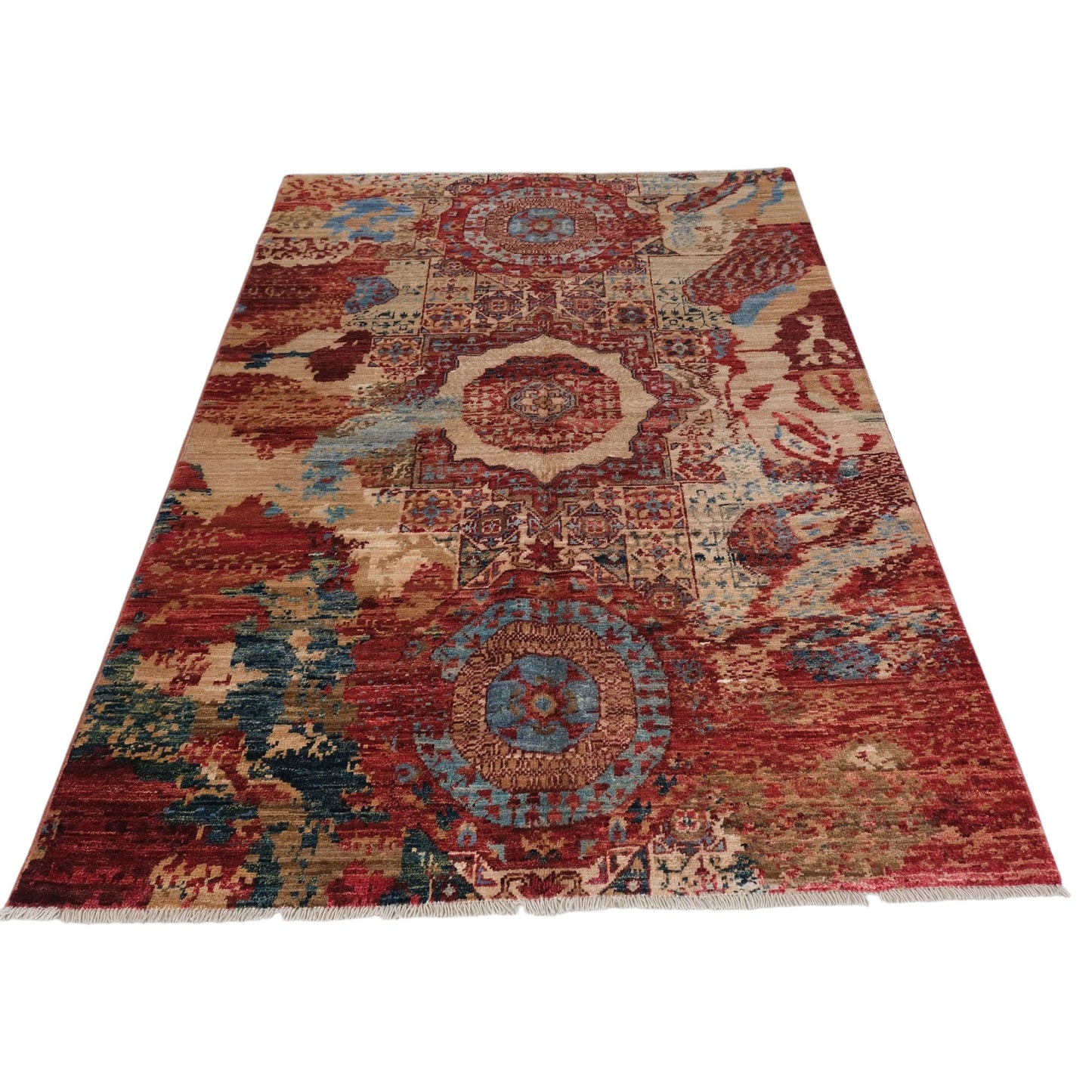 ARYANA ARYAN IVORY / RED 3'11" X 5'9"