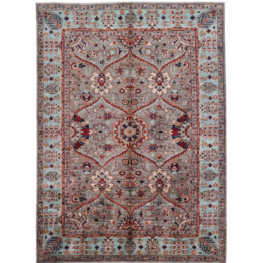 ARYANA ARYAN BROWN / LIGHT BLUE 5'1" X 6'11"