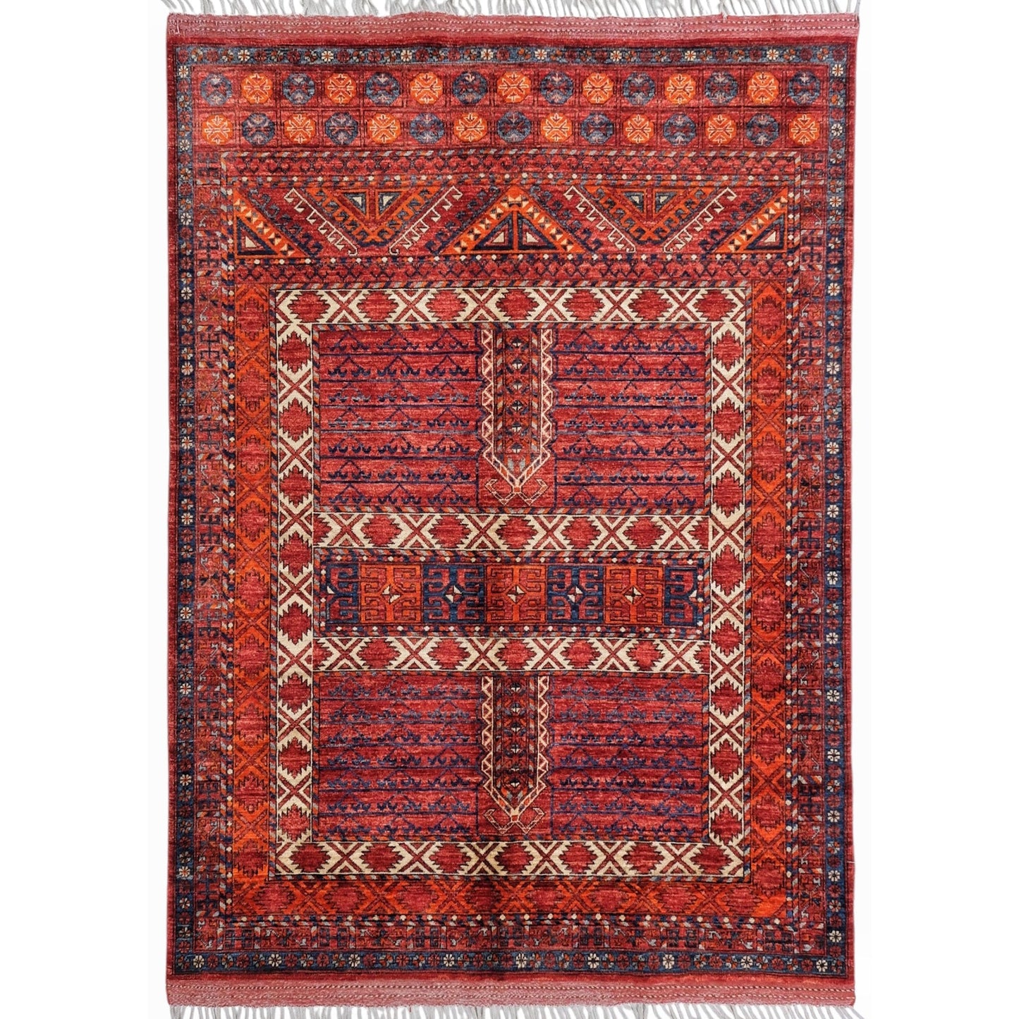 ARYANA HATCL RED / RED 5' X 6'9"