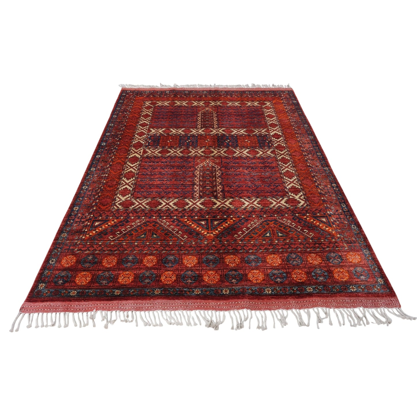 ARYANA HATCL RED / RED 5' X 6'9"