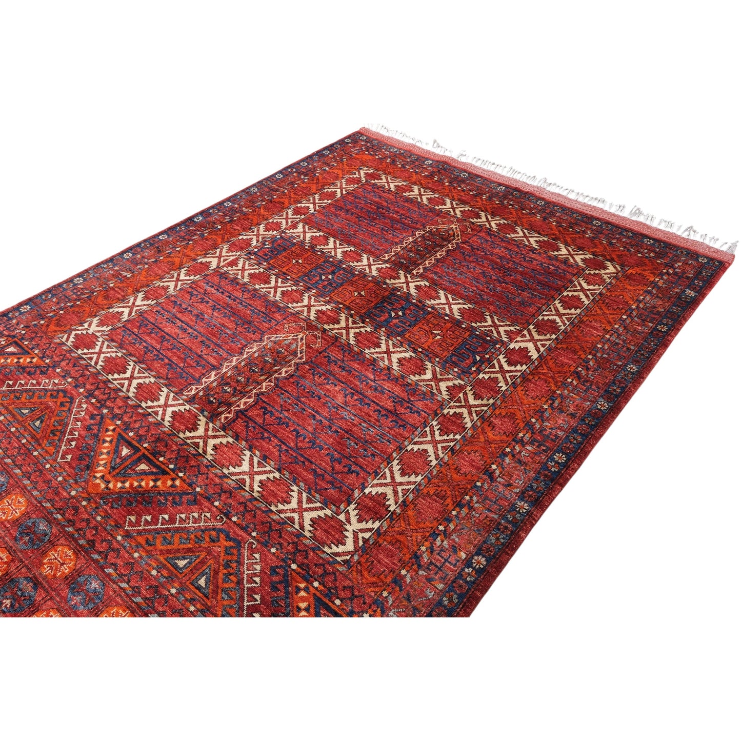 ARYANA HATCL RED / RED 5' X 6'9"