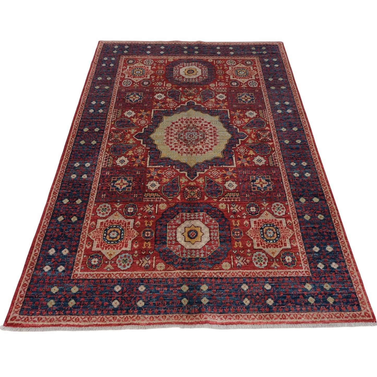 ARYANA ARYAN RED / IVORY 4' X 5'11"