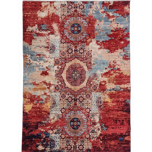 ARYANA MAMAB RED / MULTI 5' X 6'8"