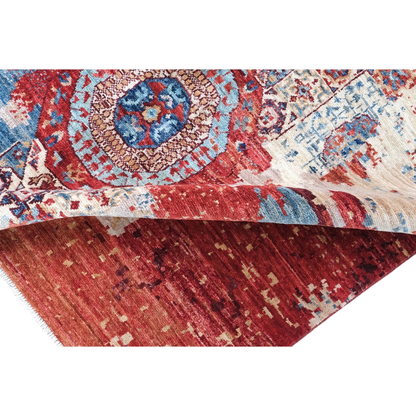 ARYANA ARYAN IVORY / RED 5'1" X 6'8"