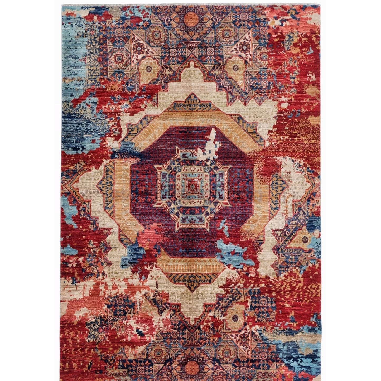 ARYANA MAMAB RED / NAVY 4'11" X 6'10"