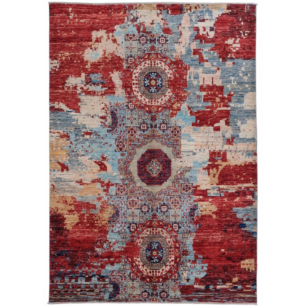 ARYANA MAMAB LIGHT BLUE / MULTI 5'1" X 7'
