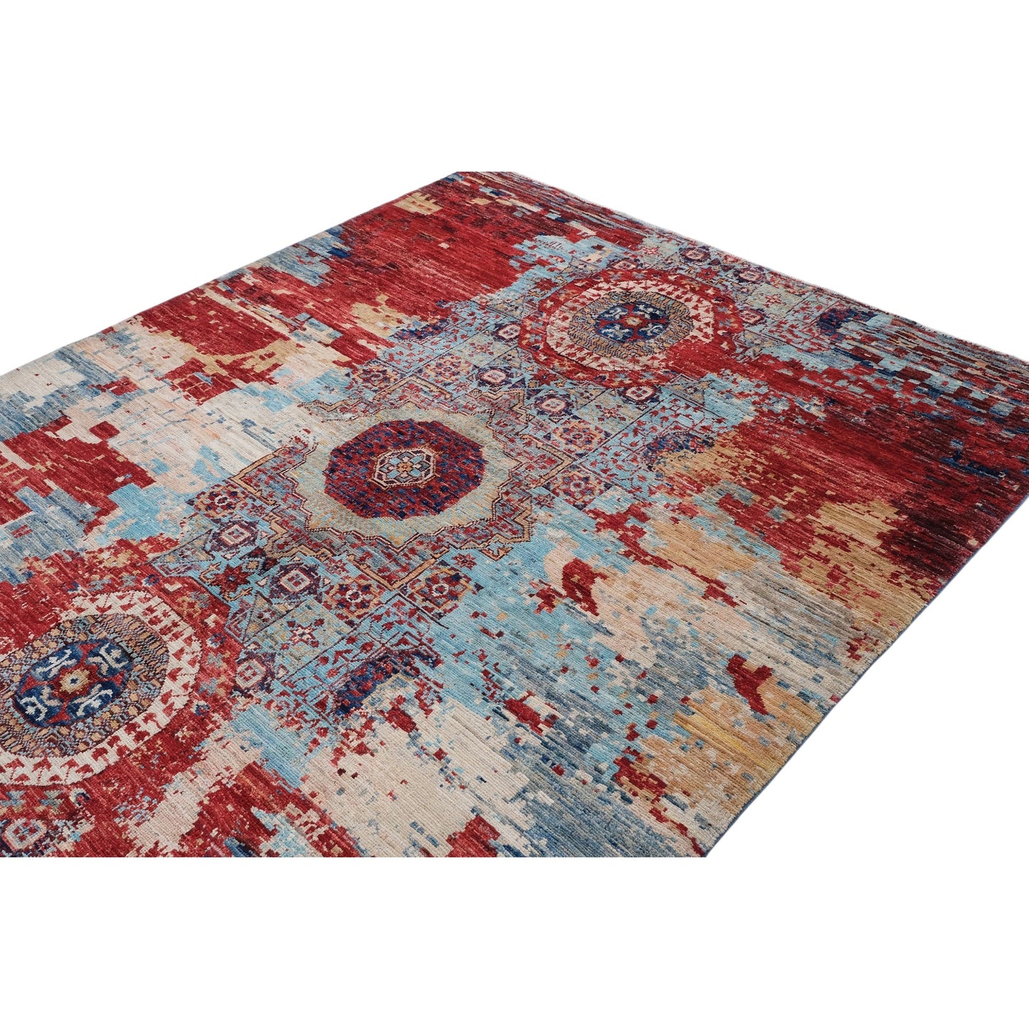 ARYANA MAMAB LIGHT BLUE / MULTI 5'1" X 7'
