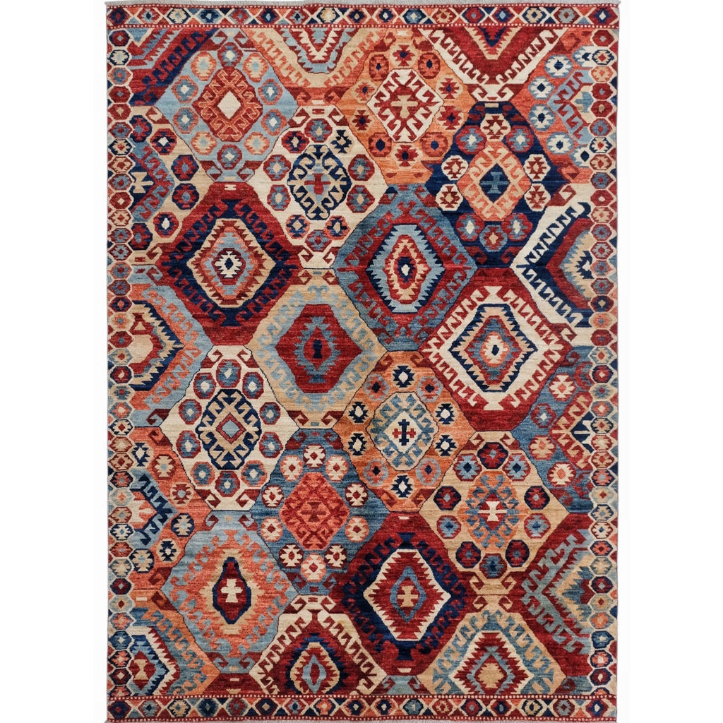 ARYANA ARYAN NAVY / RED 4'11" X 6'9"