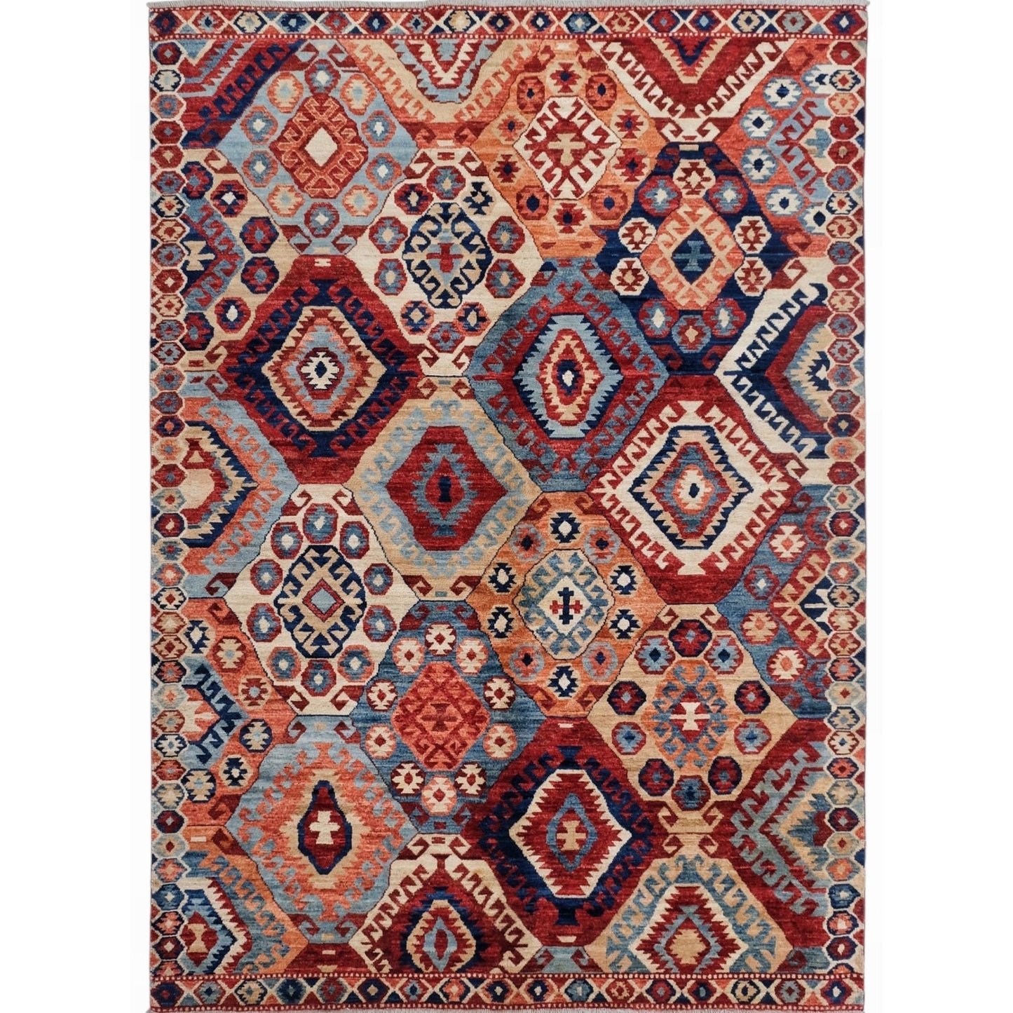 ARYANA ARYAN NAVY / RED 4'11" X 6'9"