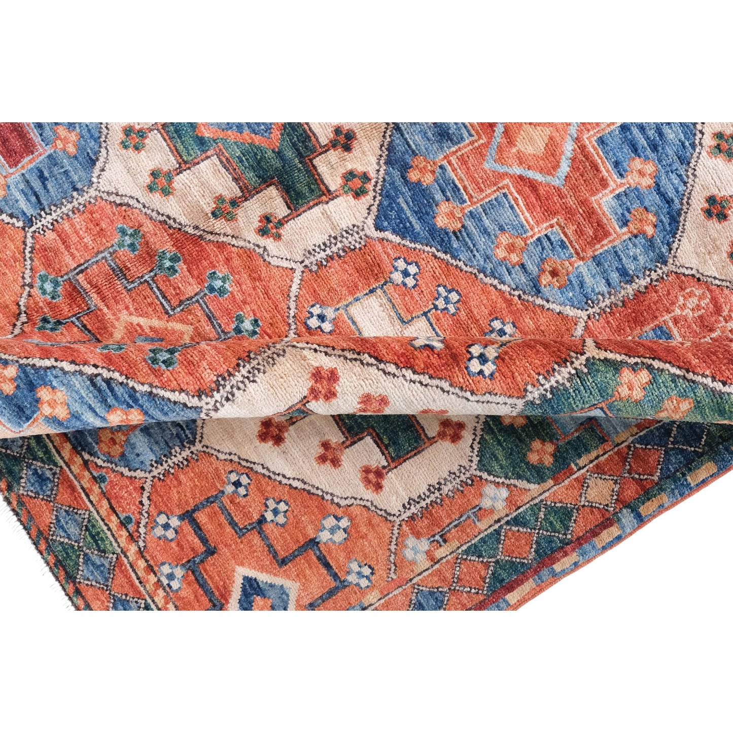 ARYANA ARYAN RED / NAVY 4'10" X 4'11"