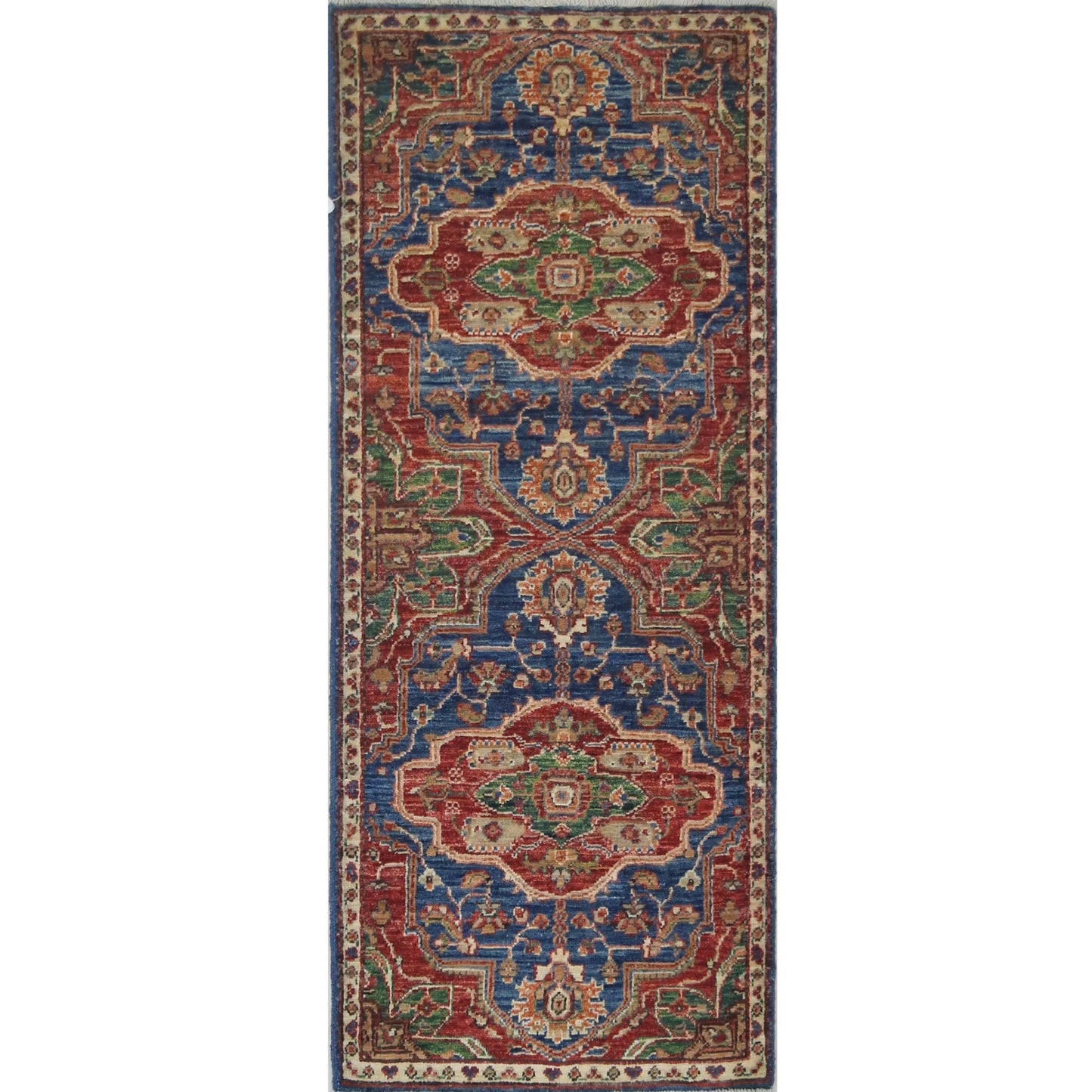 ARYANA ARYAN NAVY / RED 2' X 4'11"