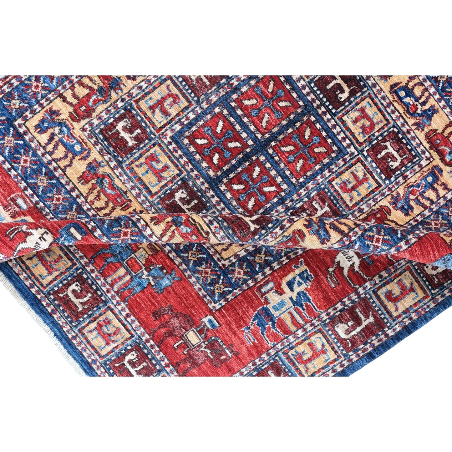 ARYANA ARYAN NAVY / RED 4'1" X 5'1"