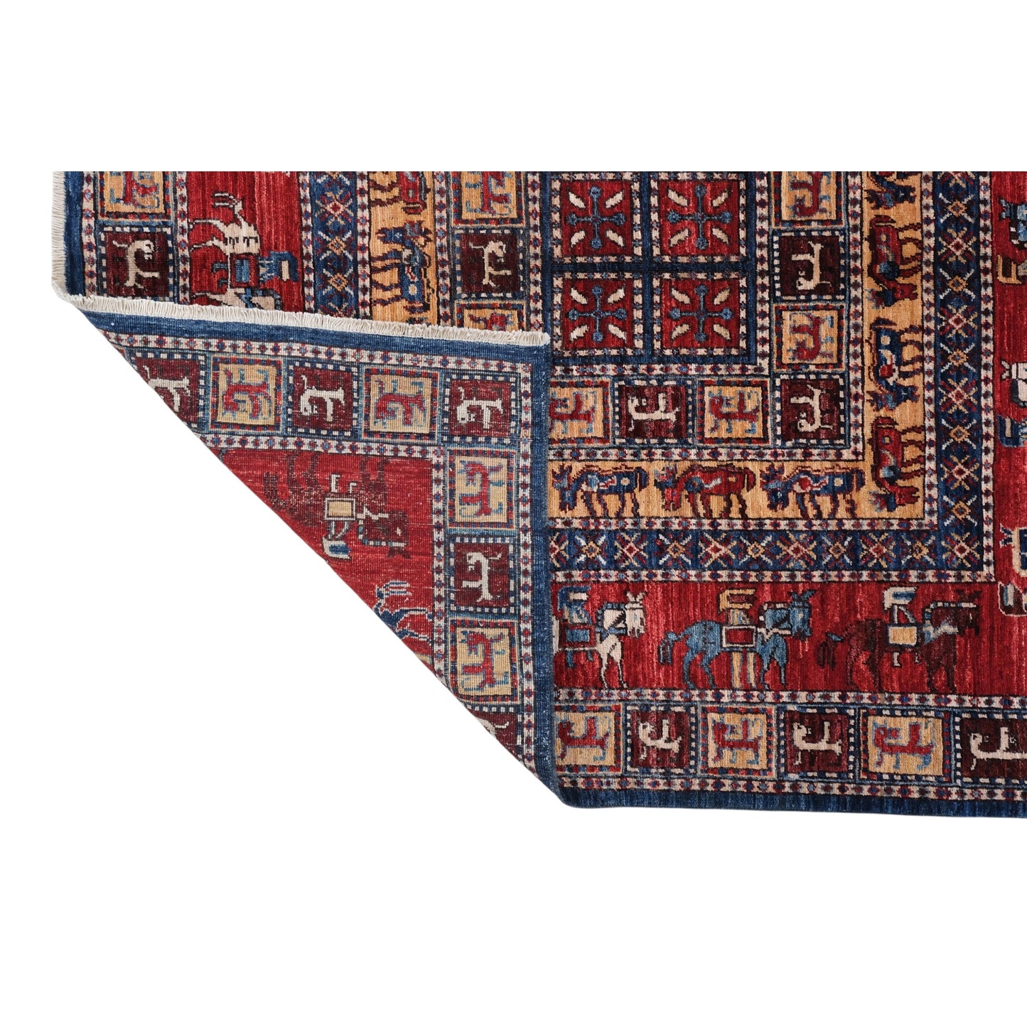 ARYANA ARYAN NAVY / RED 4'1" X 5'1"