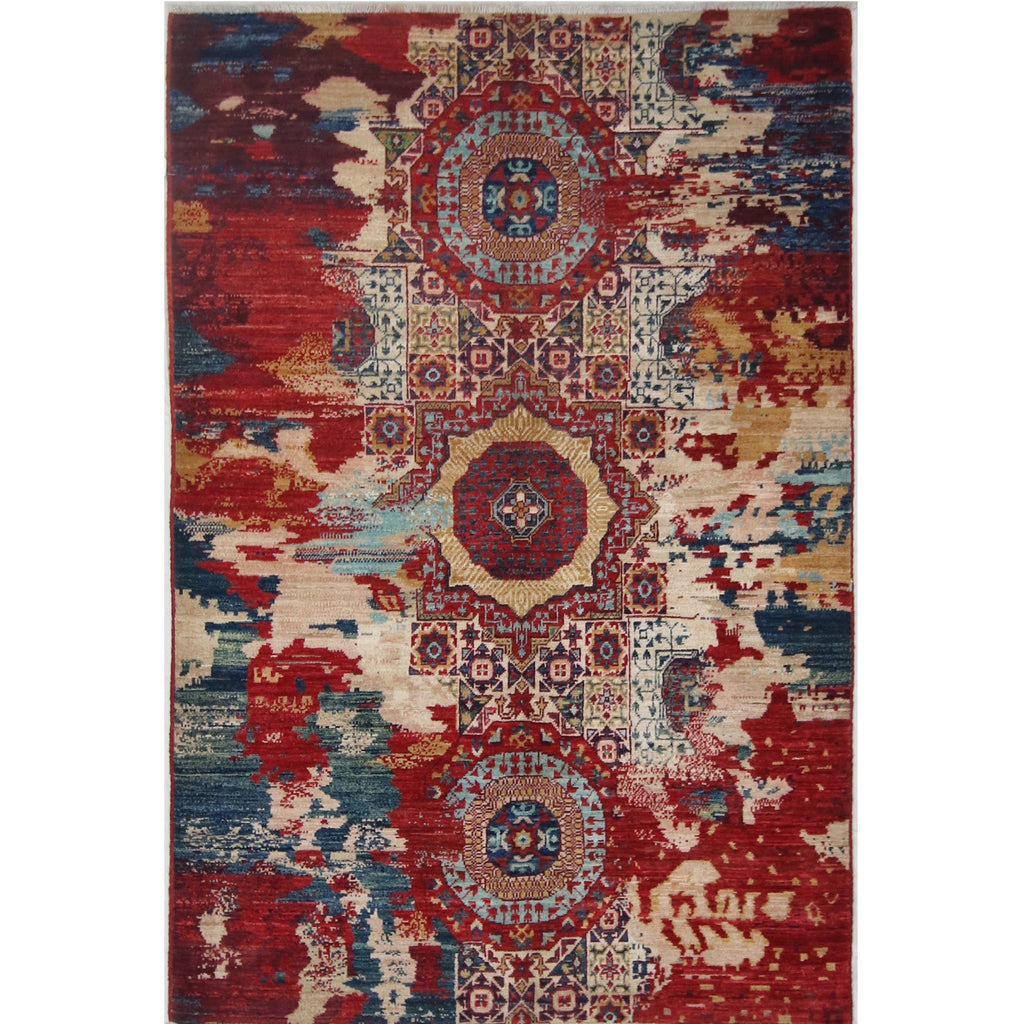 ARYANA ARYAN IVORY / RED 3'11" X 5'10"