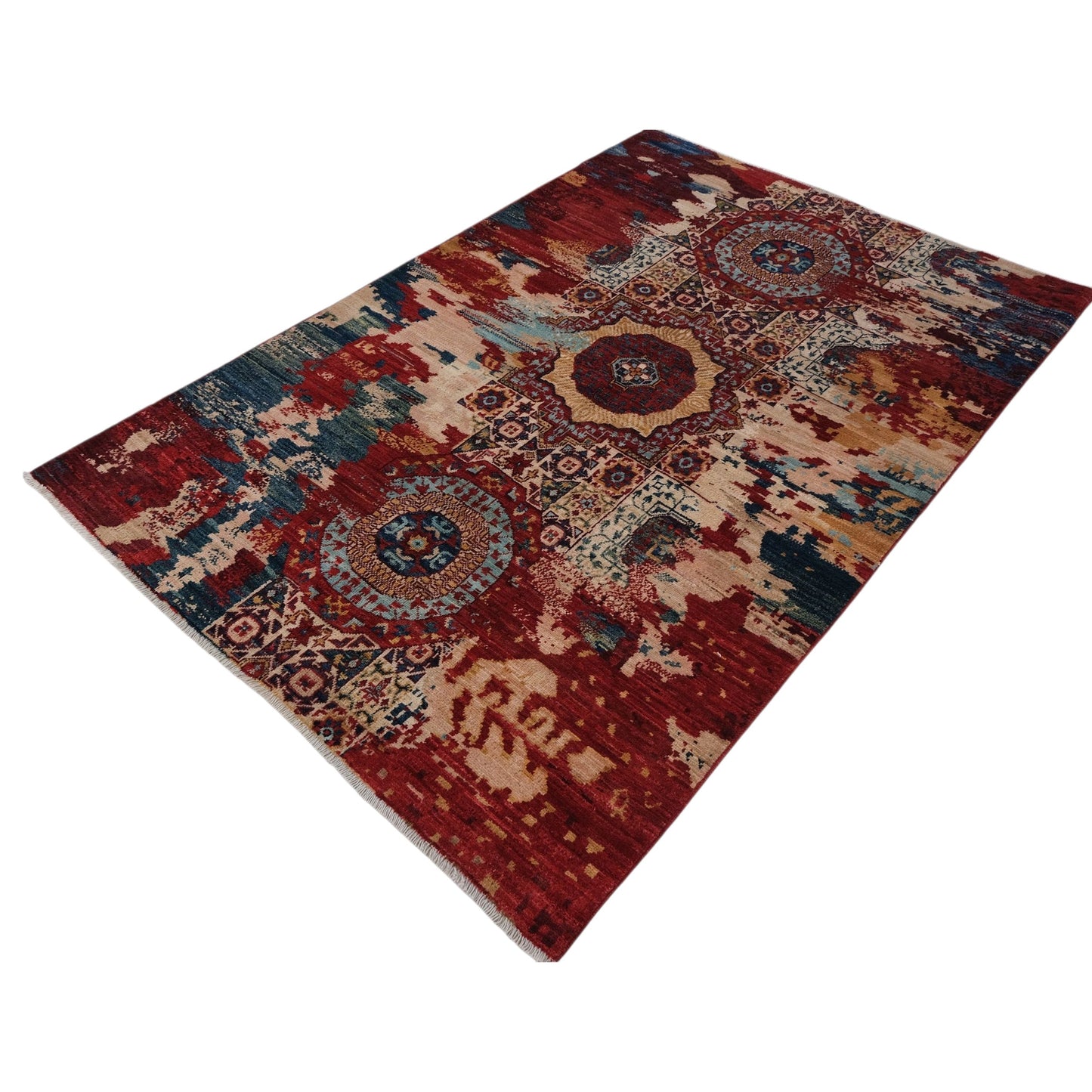 ARYANA ARYAN IVORY / RED 3'11" X 5'10"