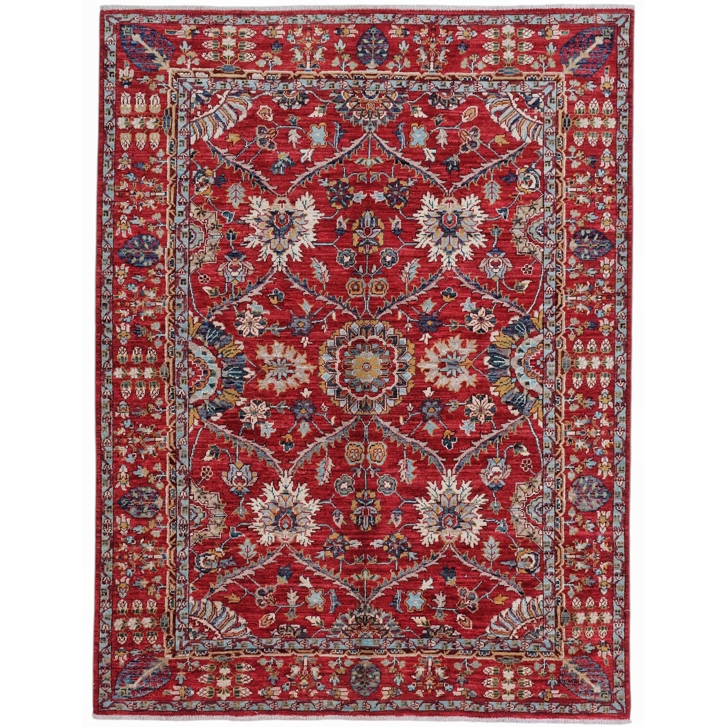 ARYANA ARYAN RED / RED 4'10" X 6'6"