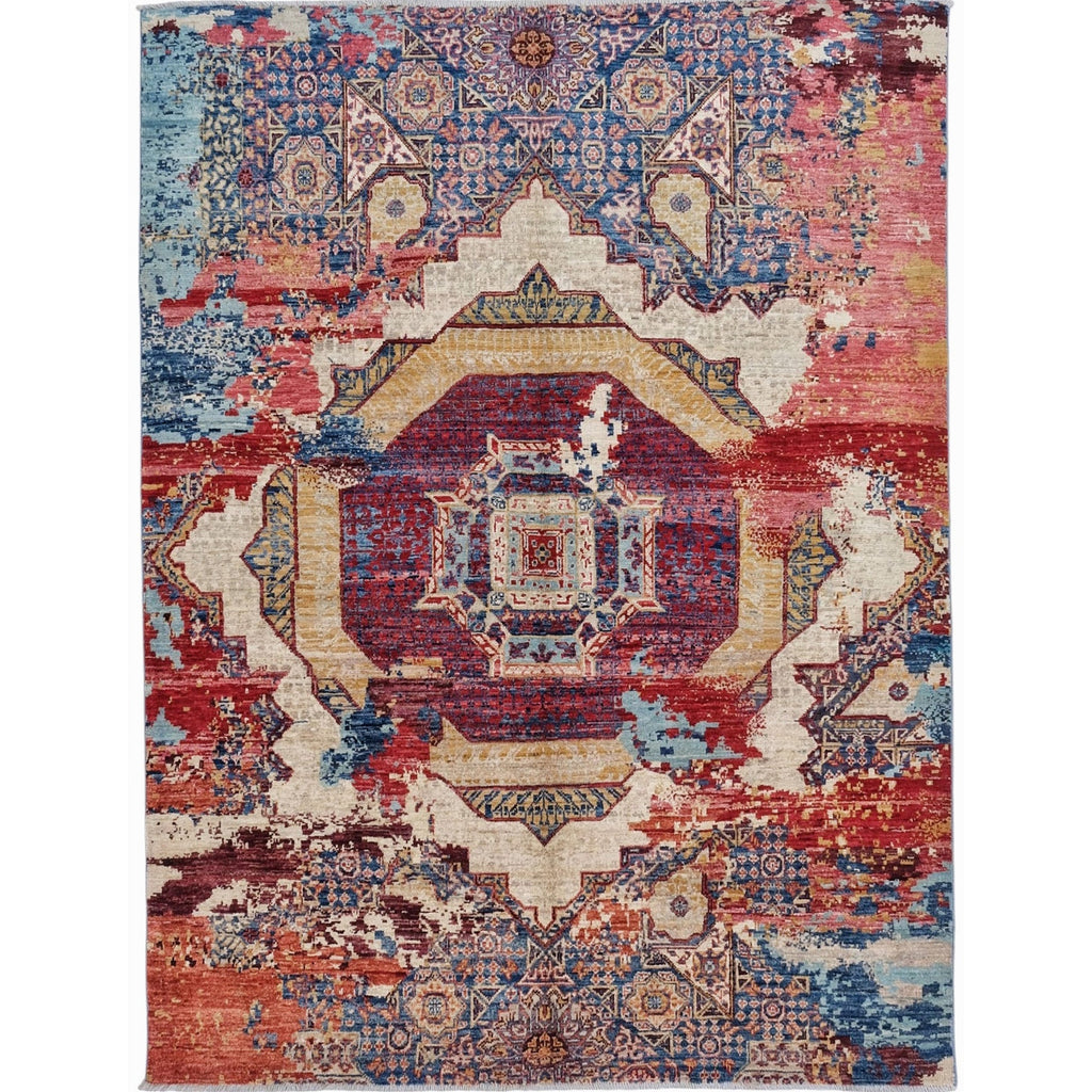 ARYANA ARYAN RED / NAVY 4'10" X 6'5"