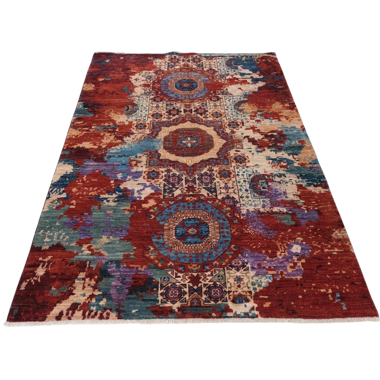 ARYANA MAMAB RED / MULTI 4'2" X 5'11"