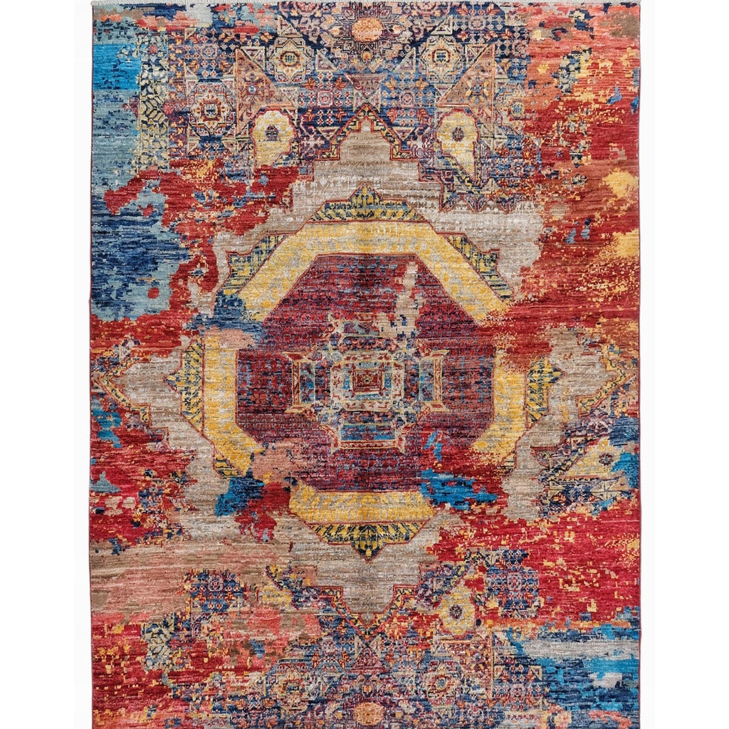 ARYANA ARYAN RED / NAVY 4'11" X 6'6"