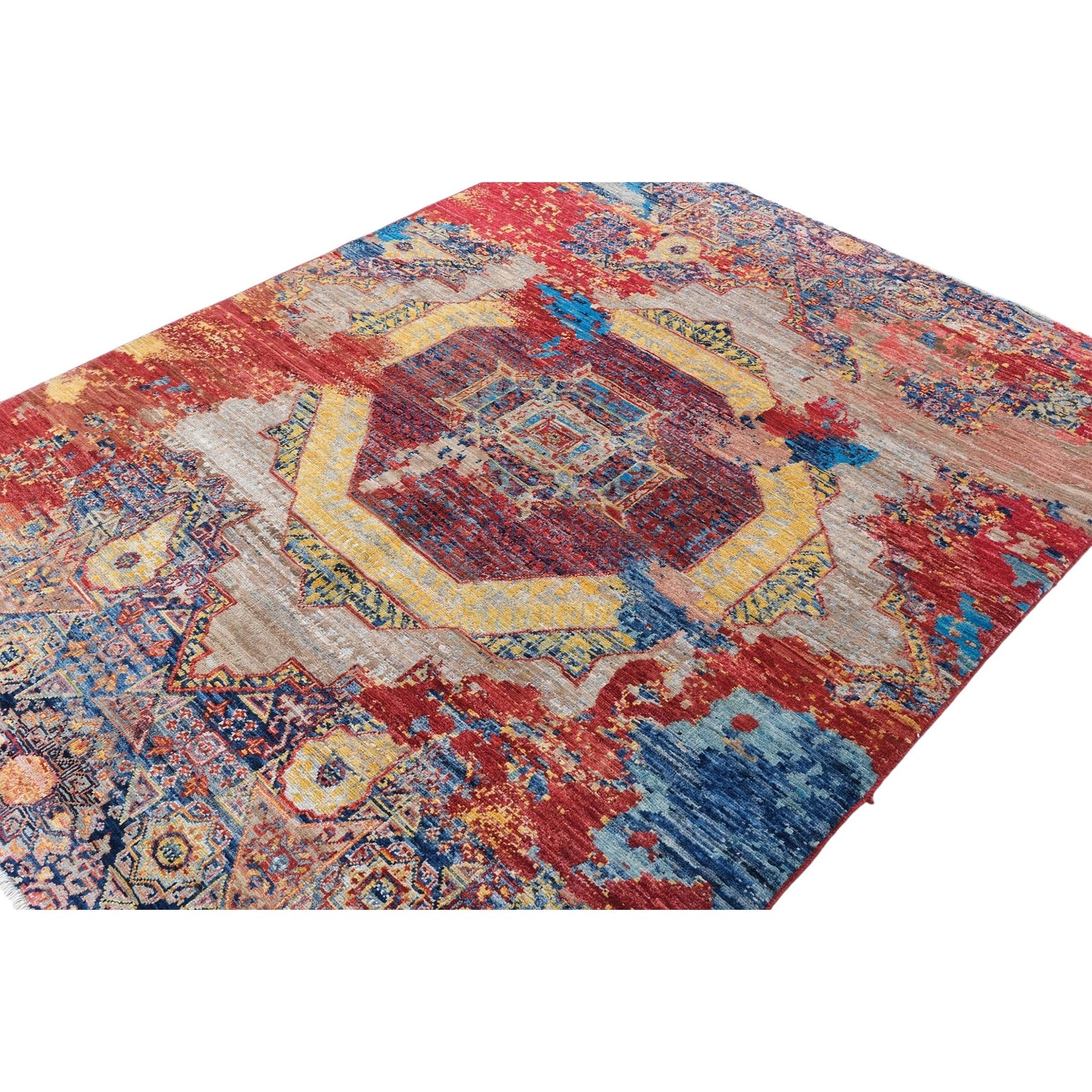 ARYANA ARYAN RED / NAVY 4'11" X 6'6"
