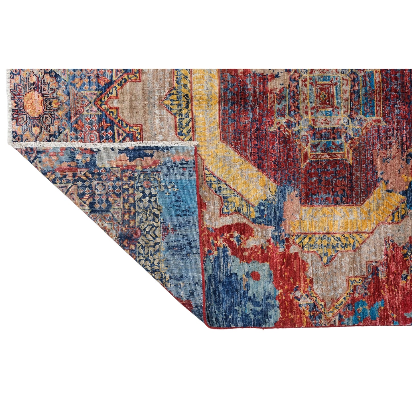 ARYANA ARYAN RED / NAVY 4'11" X 6'6"