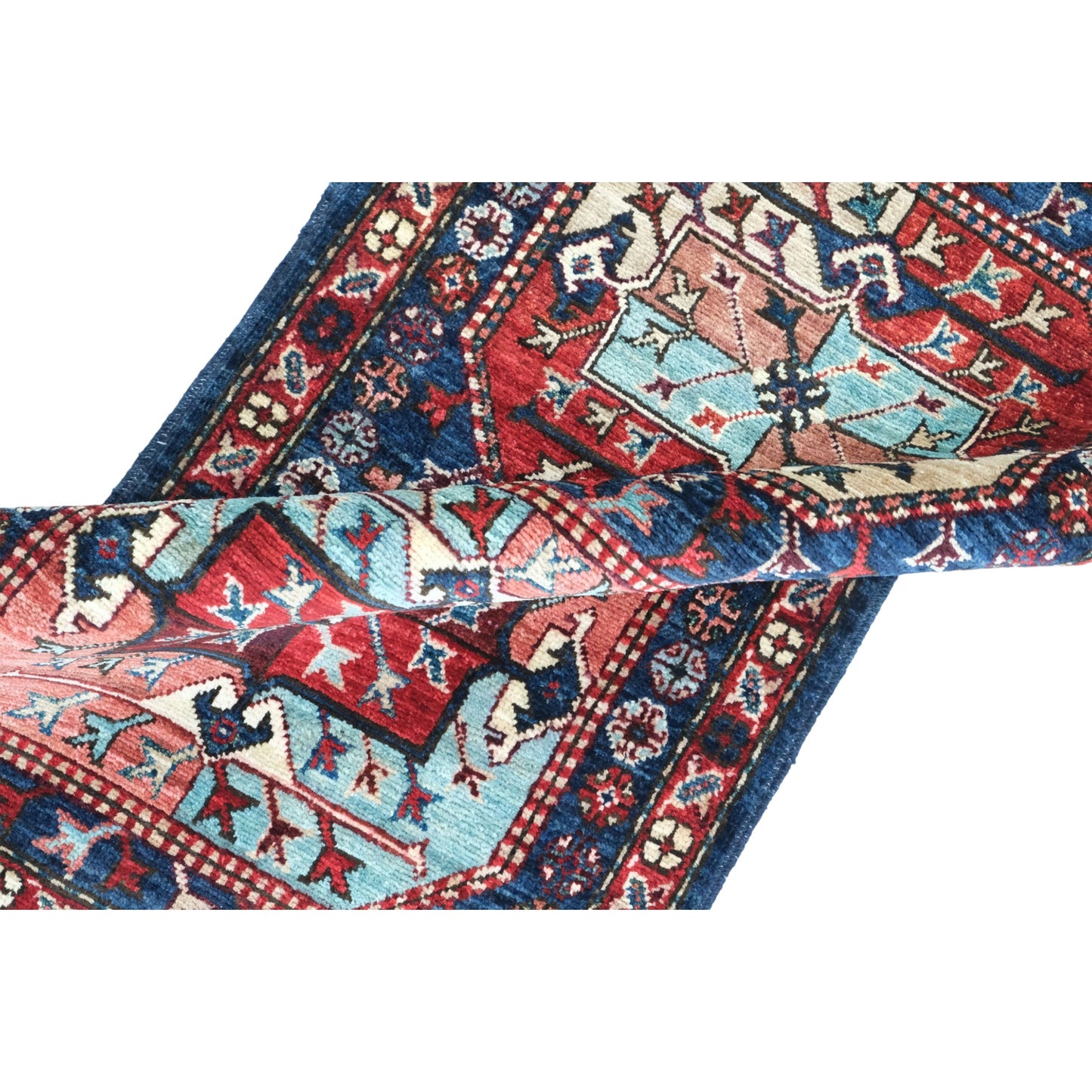 ARYANA ARYAN NAVY / RED 2' X 4'9"