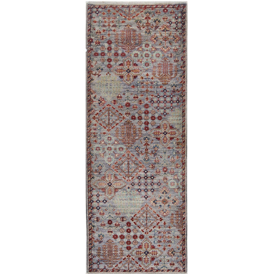 ARYANA ARYAN BROWN / RED 2'2" X 5'10"