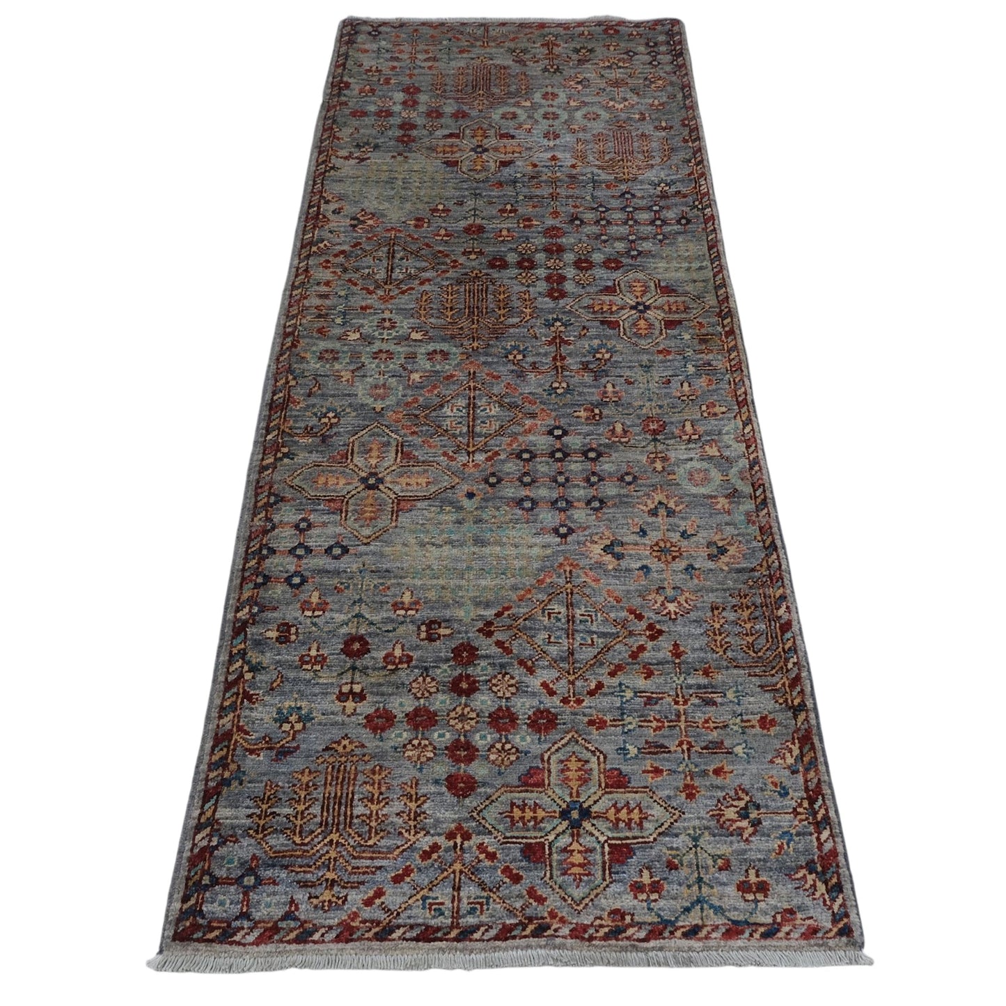ARYANA ARYAN BROWN / RED 2'2" X 5'10"