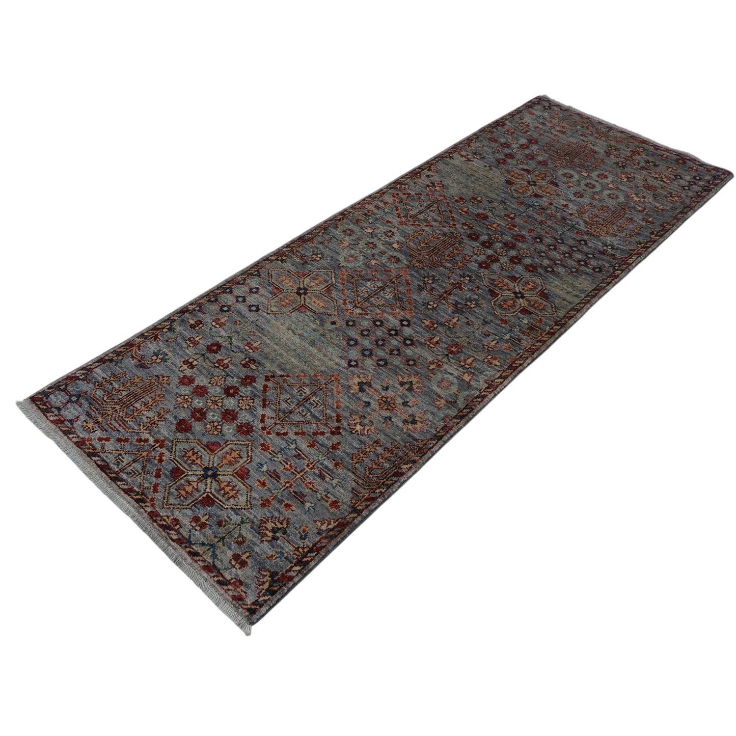 ARYANA ARYAN BROWN / RED 2'2" X 5'10"