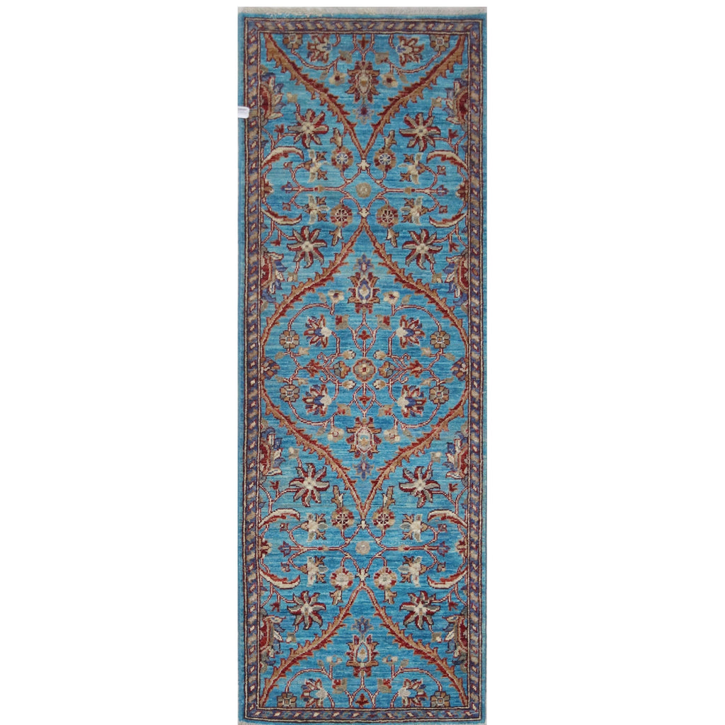 ARYANA ARYAN LIGHT BLUE / NAVY 2'1" X 6'