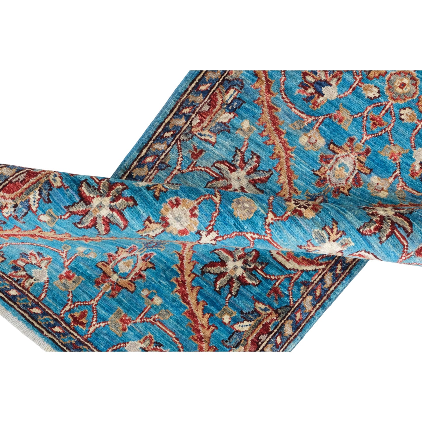 ARYANA ARYAN LIGHT BLUE / NAVY 2'1" X 6'