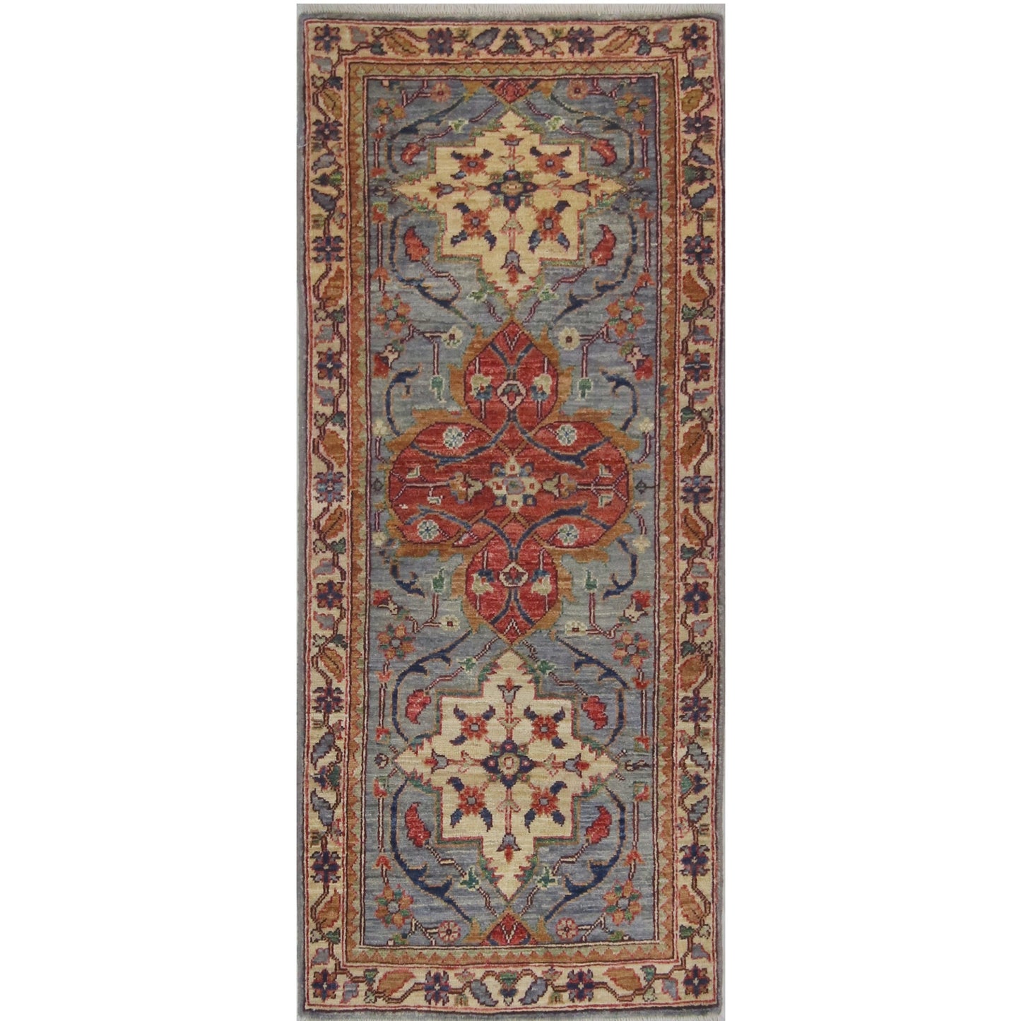 ARYANA ARYAN BROWN / IVORY 2'1" X 5'1"