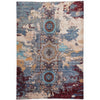 ARYANA ARYAN LIGHT BLUE / RED 4'11" X 6'10"