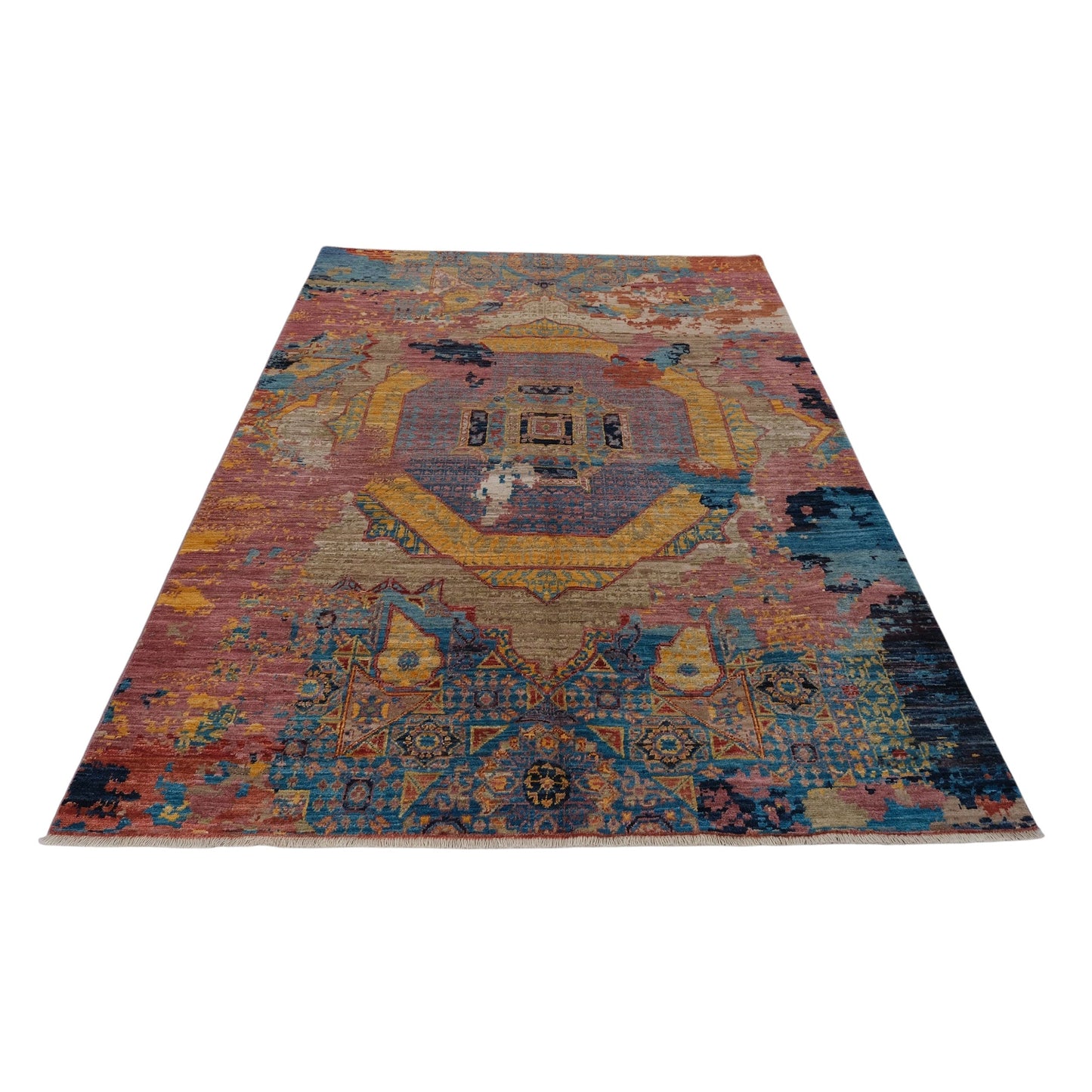 ARYANA ARYAN LIGHT BLUE / NAVY 4'11" X 6'9"