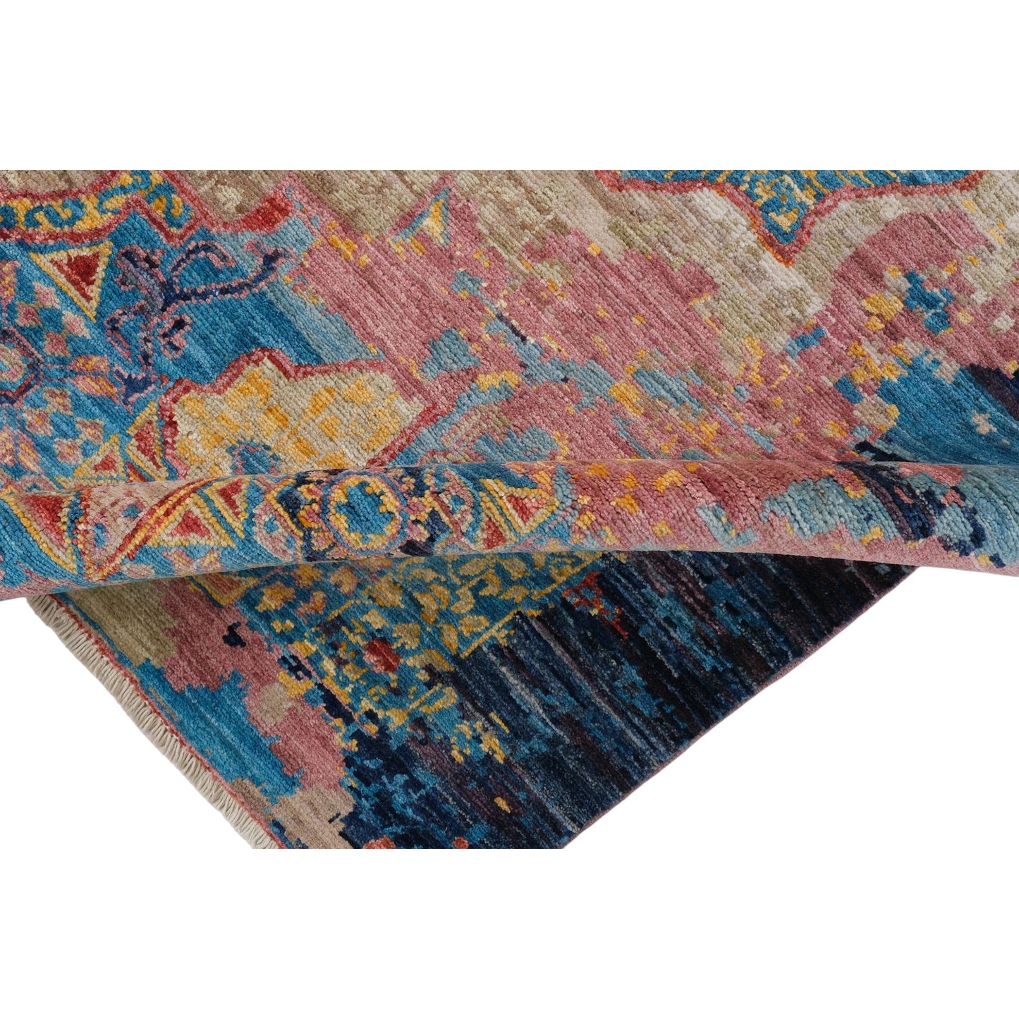 ARYANA ARYAN LIGHT BLUE / NAVY 4'11" X 6'9"