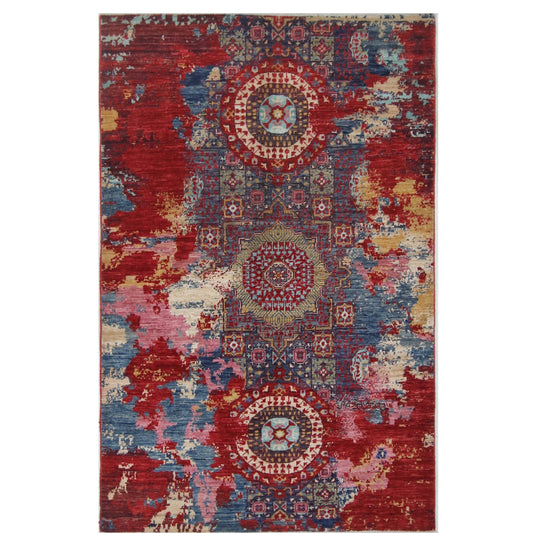 ARYANA ARYAN PINK / RED 3'11" X 6'2"
