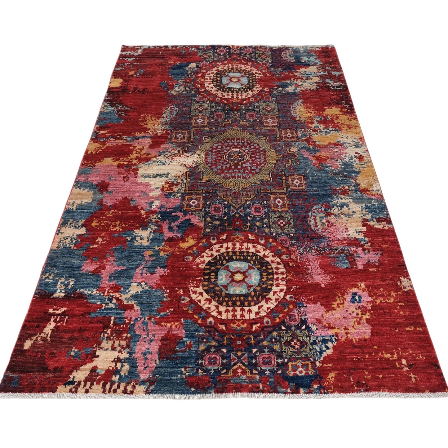 ARYANA ARYAN PINK / RED 3'11" X 6'2"