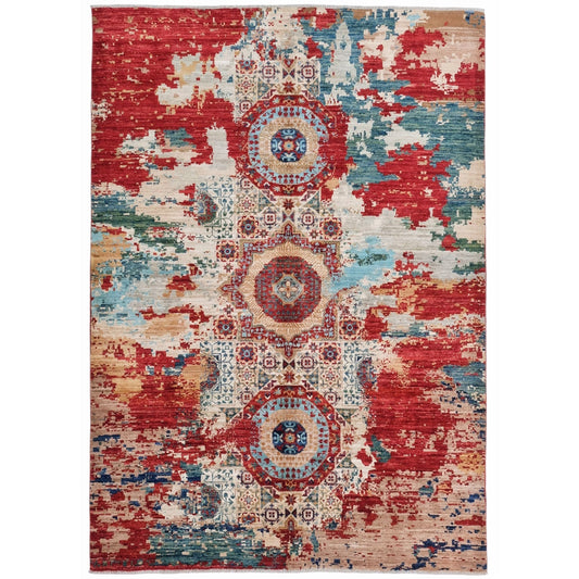 ARYANA ARYAN RED / IVORY 4'11" X 7'