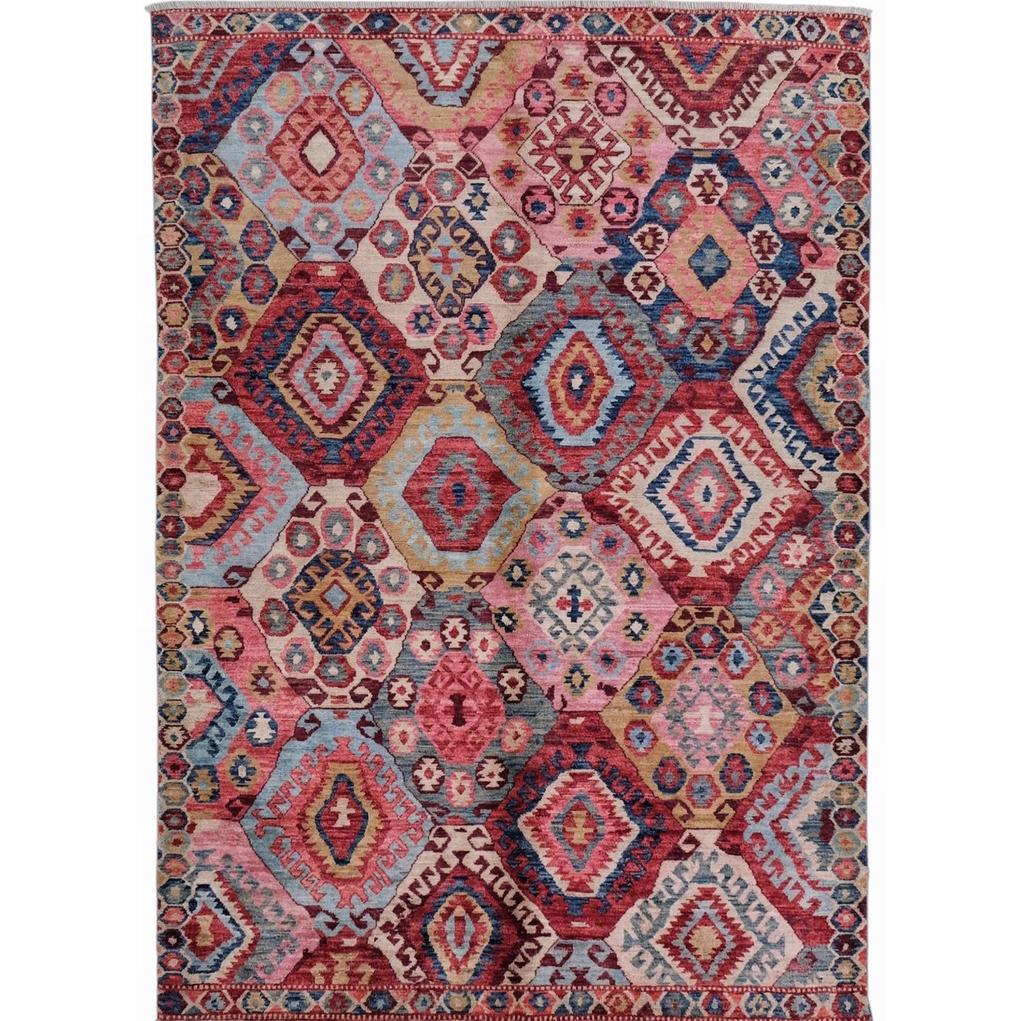 ARYANA ARYAN PINK / RED 4'10" X 6'9"