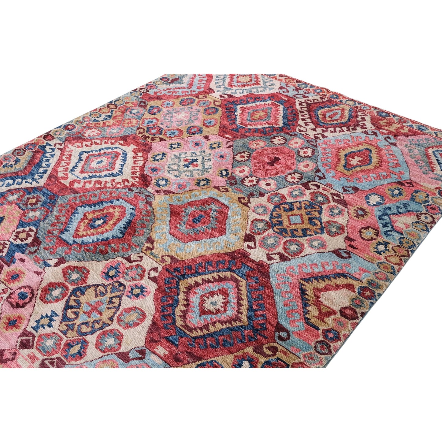 ARYANA ARYAN PINK / RED 4'10" X 6'9"